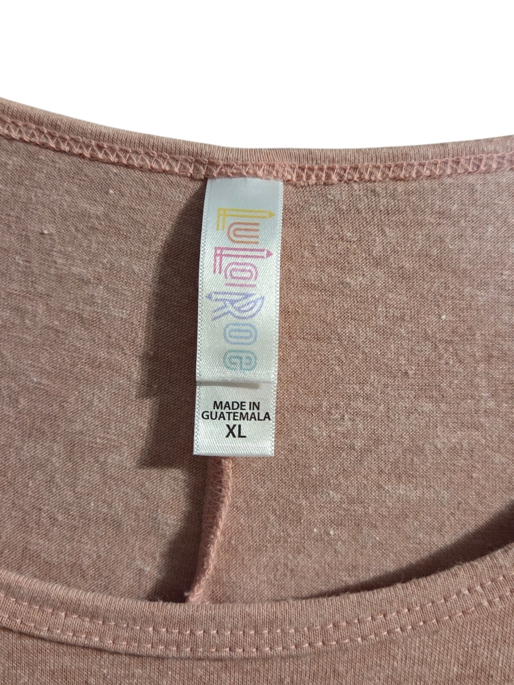 LuLaRoe Dusty Rose Short Sleeve Scoop Neck Tee - Picture 3 of 5